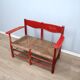 1930s Italian rustic wooden country chic bench