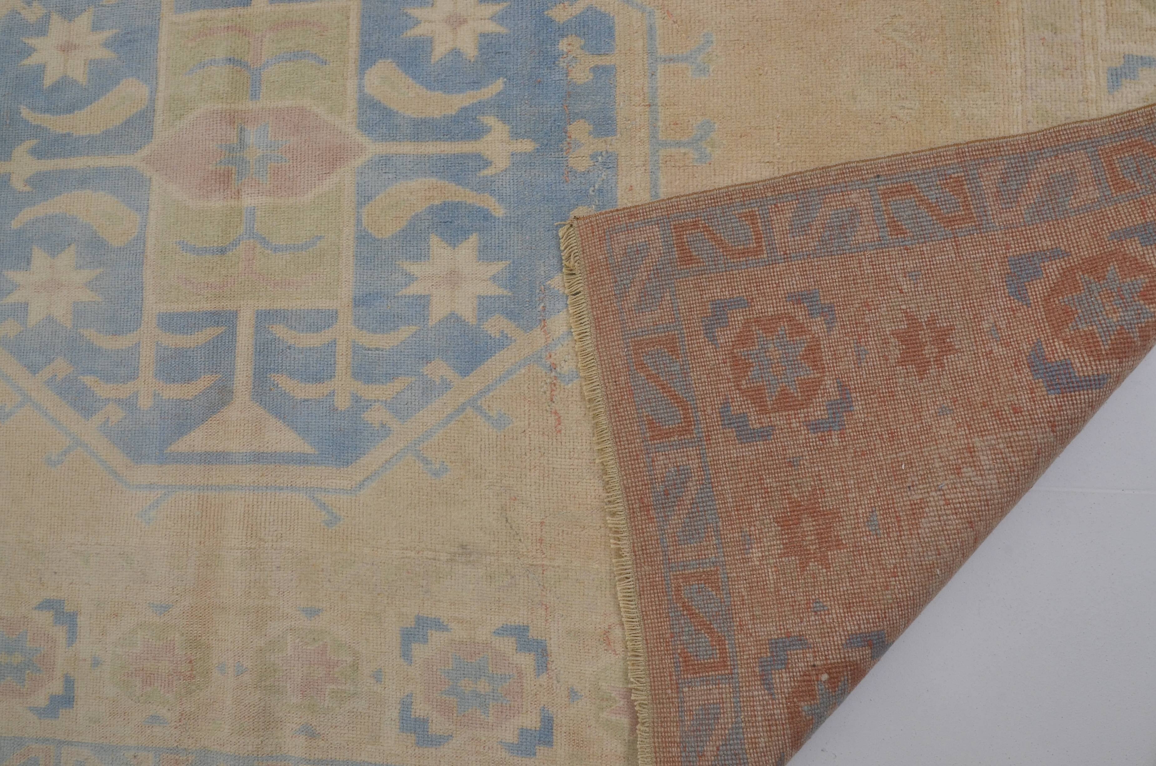 Bohemian Soft Colour Oushak Vintage Rug sku 2038