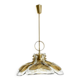 Beautiful 1960s J.T. Kalmar Franken heavy Murano glass floral ceiling lamp
