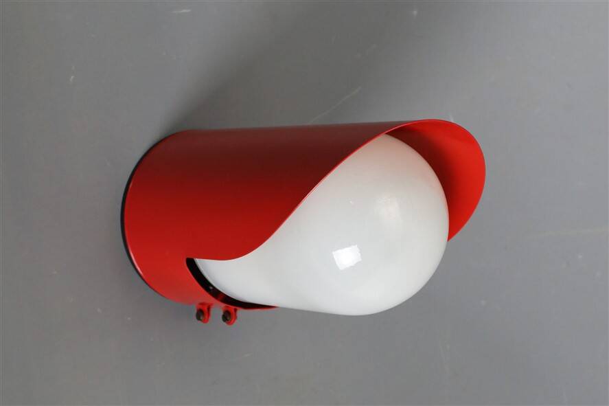 "U 99" Space-Age wall lamp by ABO Randers for indoor and outdoor use / Danish design / 1970s
