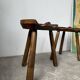 Pair of Le Selou tripod shepherd's stools