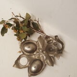 Silver metal egg shell or servant