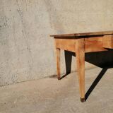 2-drawer pine workshop table