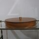 Mid century sewing box with / asystent / Service platform  teak 1960/70s