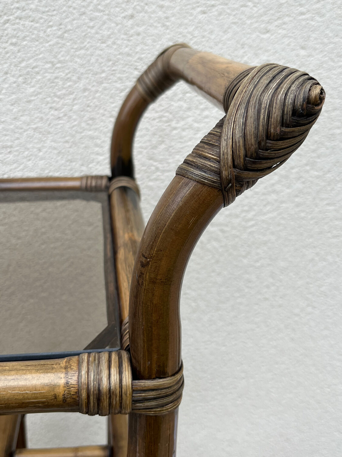 Bamboo bar trolley from the 70s