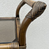 Bamboo bar trolley from the 70s