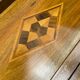 Chess and backgammon set in carved wood and marquetry