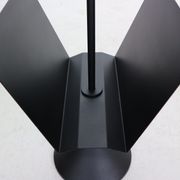 Porada Arredi Black Metal Minimalistic Magazinine Rack, 1980's, Italy