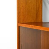 Vintage Scandinavian bookcase with display cabinet