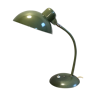 Lampe de bureau industriel vert vintage des années 1950