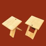 Pair of folding stools by Adrian Reed