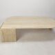 Italian travertine coffee table, 1980s