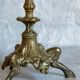 Bougeoir en bronze doré tripode XIXème