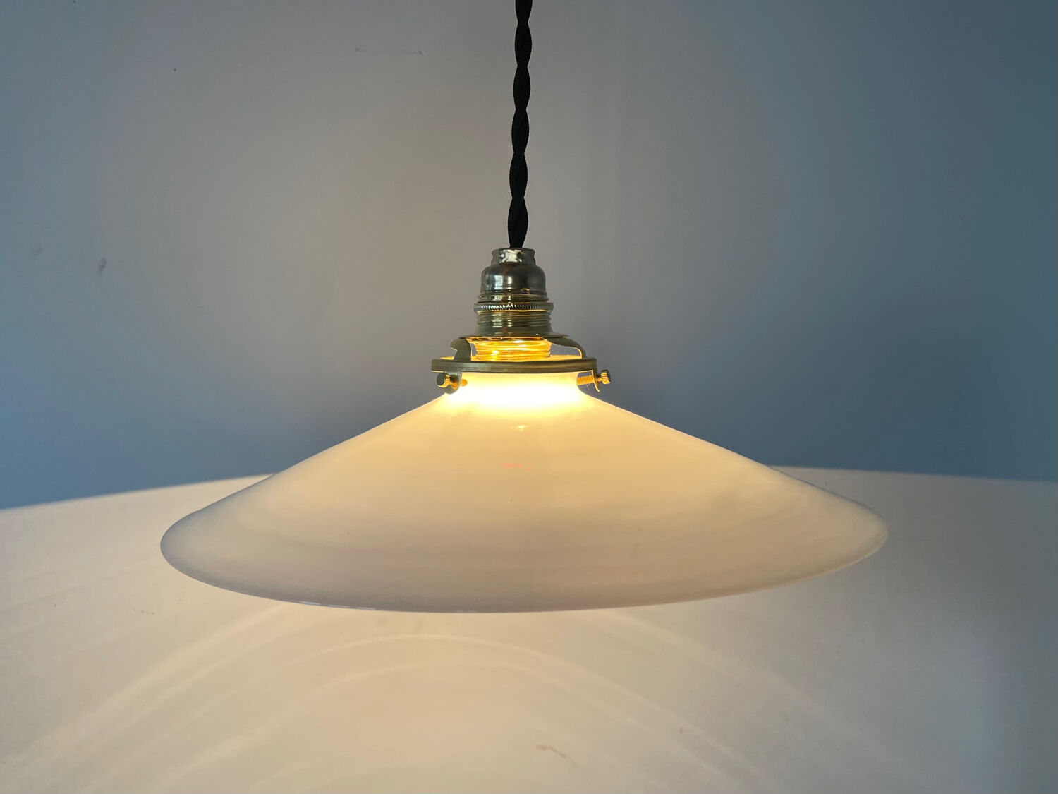 Old opaline pendant light