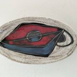 Trio of decorative glazed ceramic bowls – Italy, 1960s