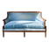Empire sofa in blue mahogany