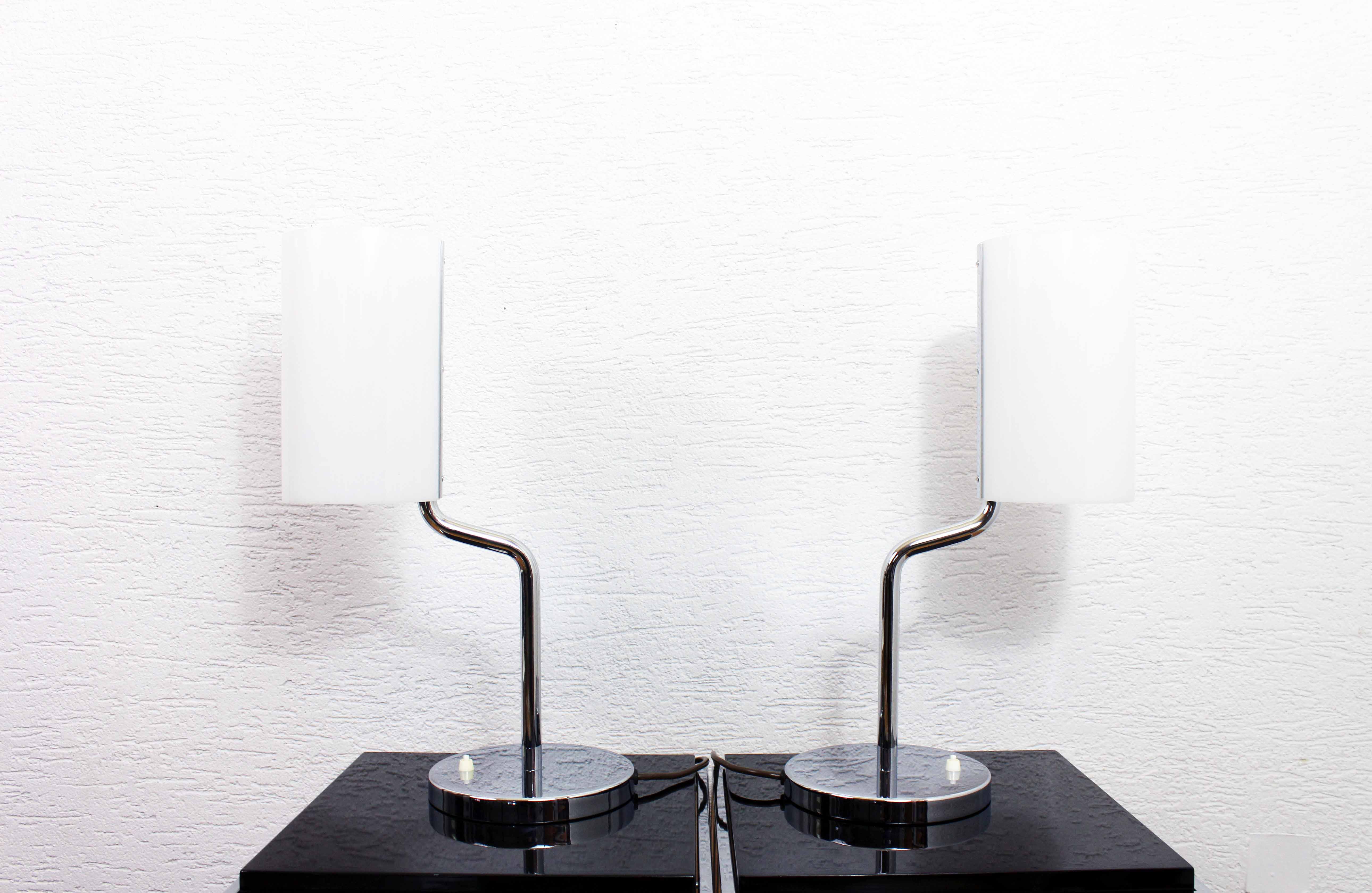 Pair of Italian design bedside lamps
