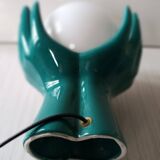 Vintage ceramic hand lamp from the 80s