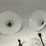 Opaline pendant lights