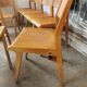Set of 10 vintage theater chairs compass feet