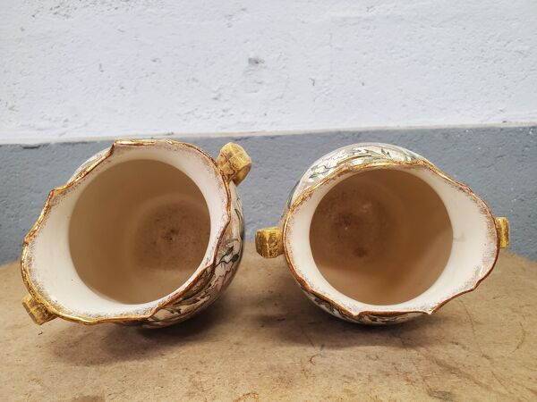 Paire de vases en ceramique de Satsuma