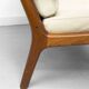 3-Seater Senator Sofa in Leather and Teak by Ole Wanscher for Cado, 1977