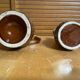 Pair of Barrel-Shaped Pitchers REVOL Flamed Ceramic 1/4 Litre Vintage