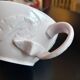 Two pink haviland porcelain teacups
