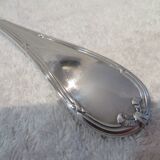 Christofle Rubans Louis XVI silver plated soup ladle, goldsmith, 32.8cm