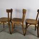 Suite of 6 wooden barhel barel bistro chair