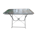 Antique folding garden table
