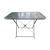 Antique folding garden table