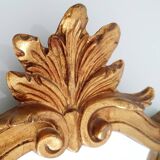 Miroir baroque doré à la feuille d'or