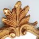 Baroque mirror gilded with gold leaf