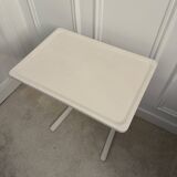 Vitra white nestable height-adjustable side table