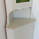 Armoire d’angle blanche Suède années 70