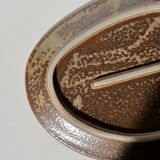 Trio of stoneware plates