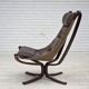 1970s, Norwegian design by Sigurd Ressel, chair "Falcon" with footstool.