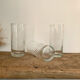 6 vintage twisted glasses