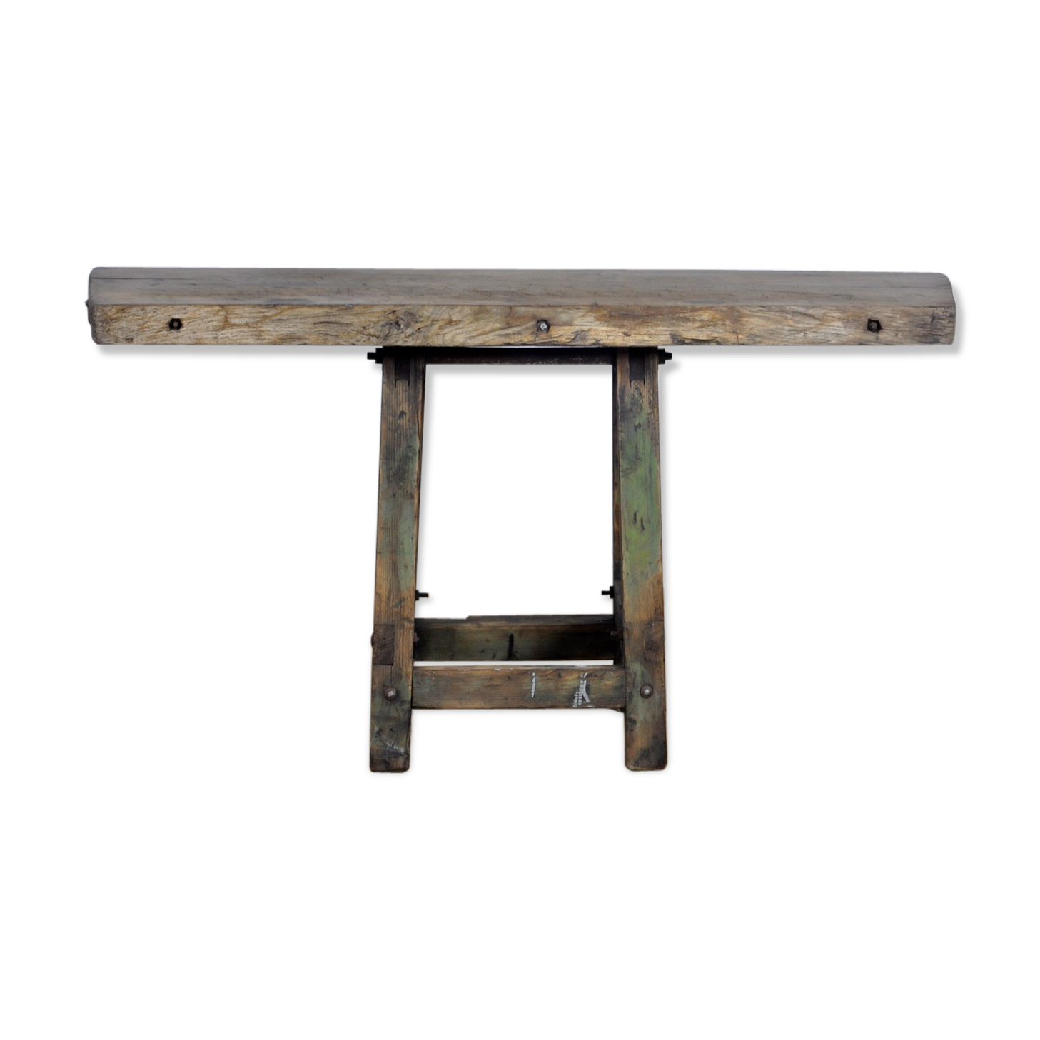 Industrial wooden worktable, 1950's