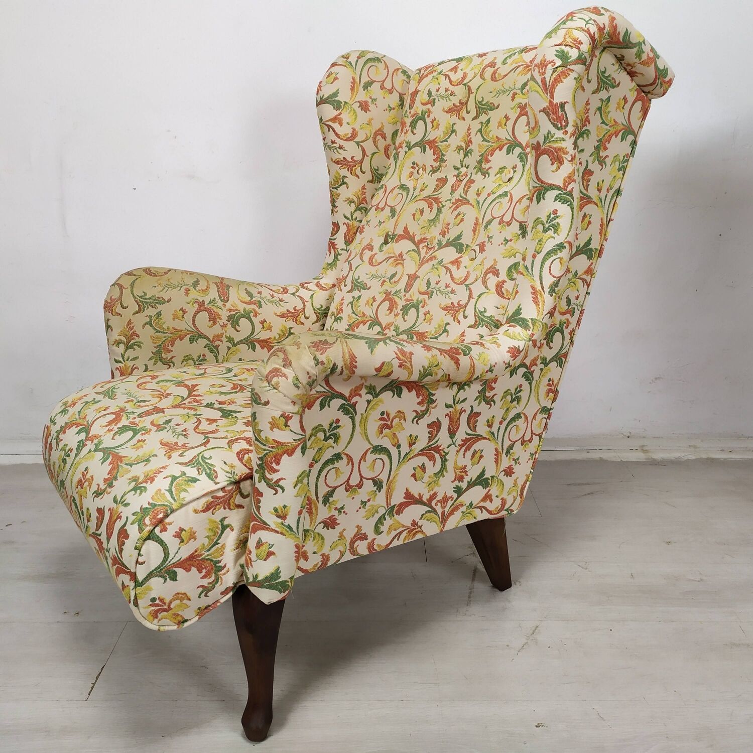 Pair of armchairs with ears