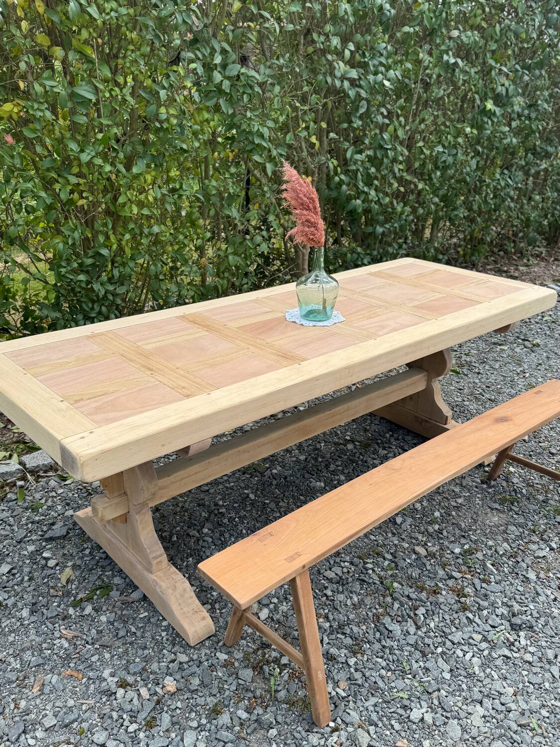Monastery table stripped.