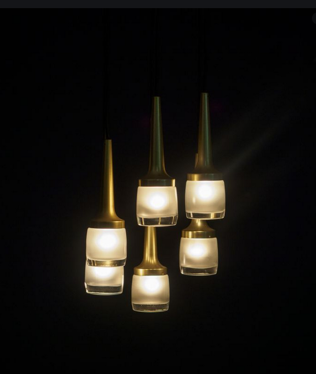 Staff golden cascade ceiling, Germany, 1970