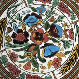 Old hand-painted plate