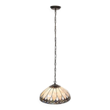 Tiffany pendant lamp beige hanging lamp