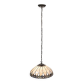 Tiffany pendant lamp beige hanging lamp