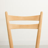 Set of 3 bistro chairs, entirely sandblasted