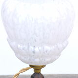 Table lamp with foot to Ivy leaf décor