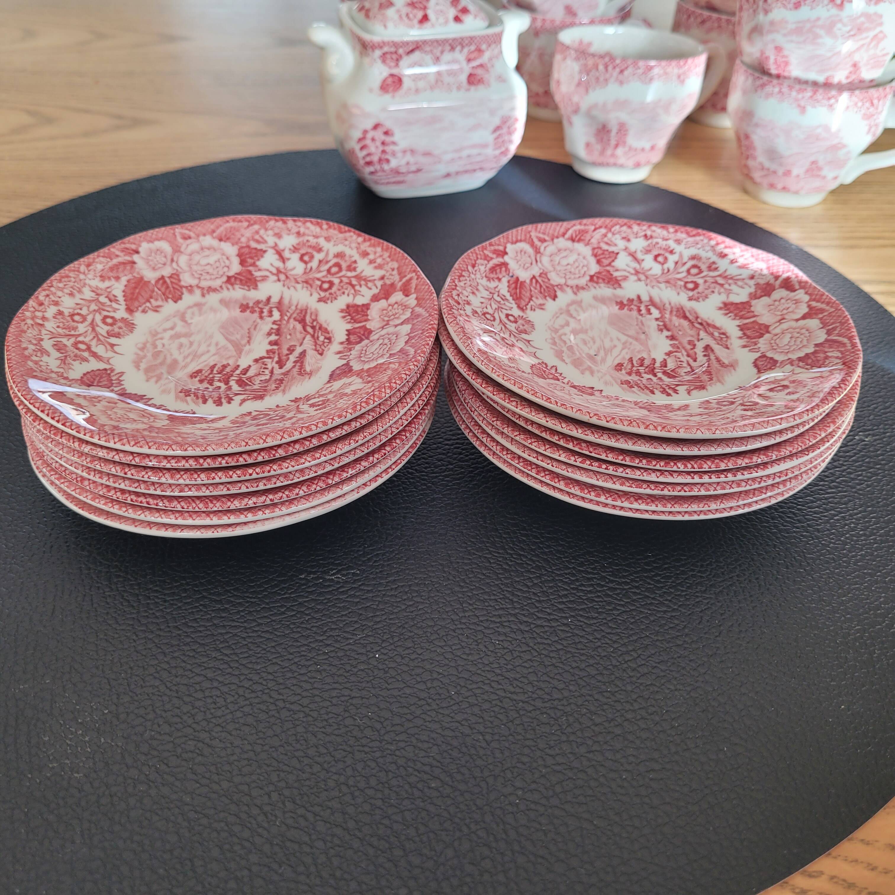 English porcelain coffee set 22 pieces