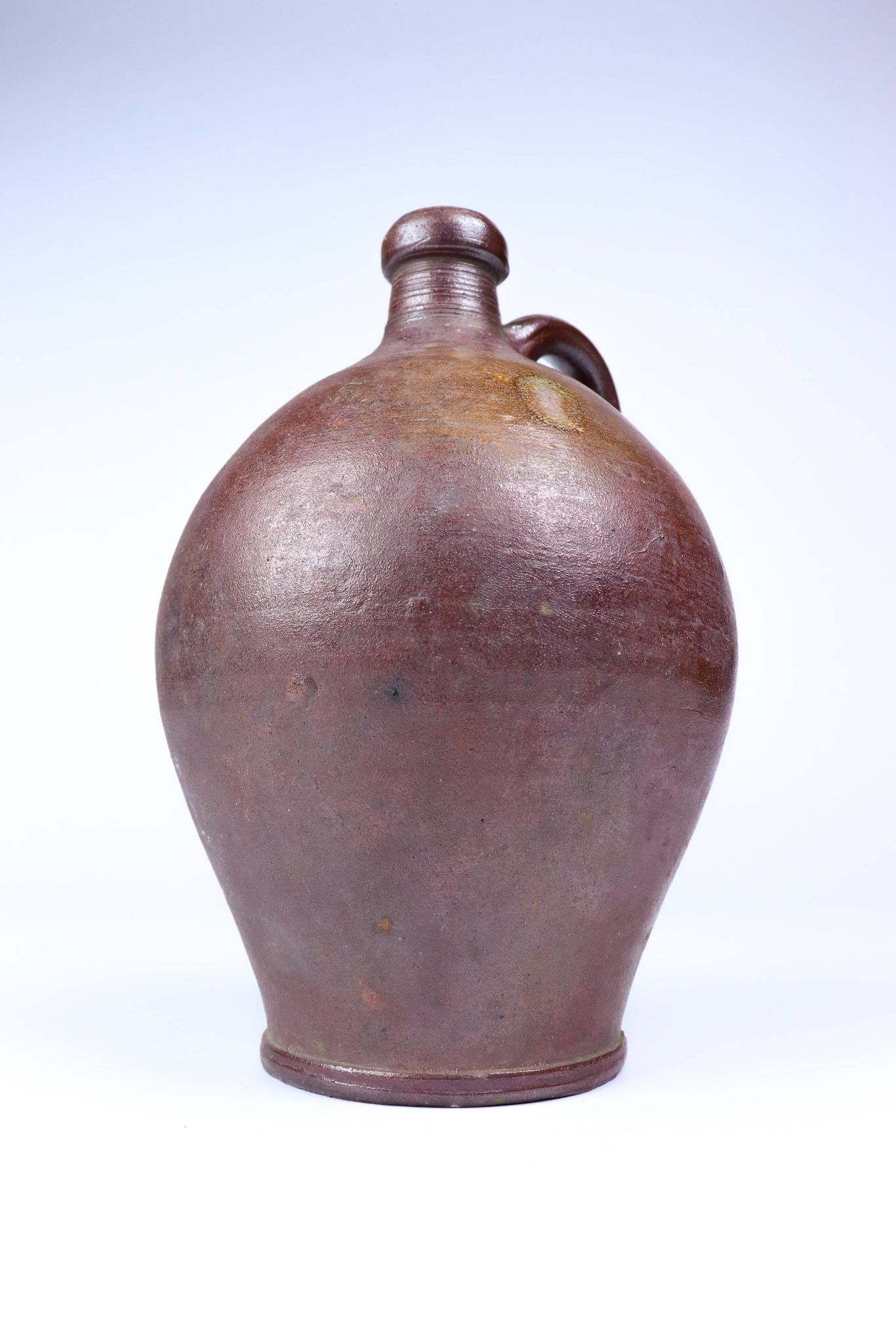 Old enamelled stoneware jug